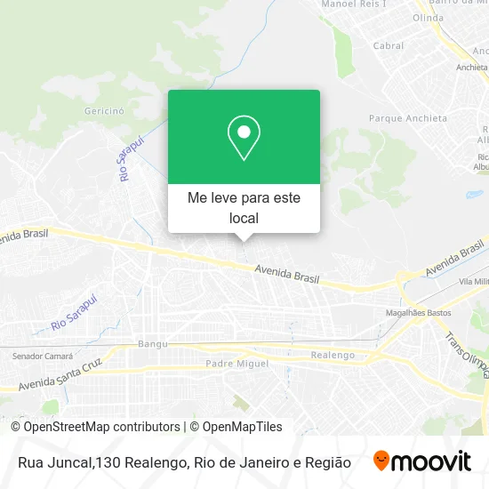 Rua Juncal,130 Realengo mapa