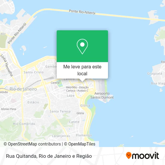 Rua Quitanda mapa