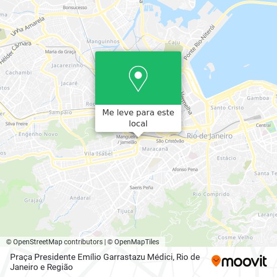 Praça Presidente Emílio Garrastazu Médici mapa