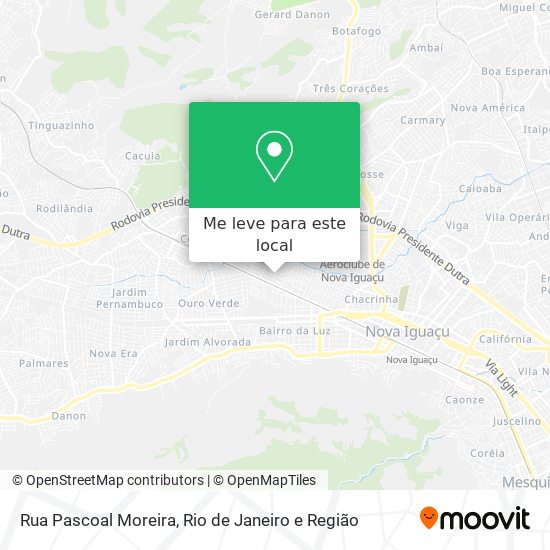 Rua Pascoal Moreira mapa