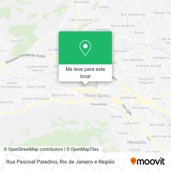 Rua Pascoal Paladino mapa
