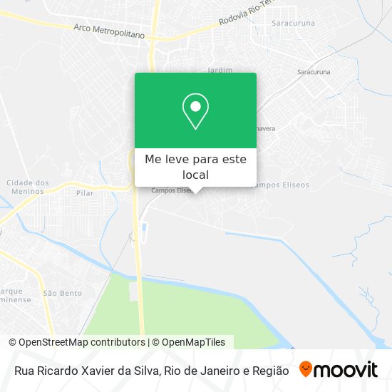 Rua Ricardo Xavier da Silva mapa