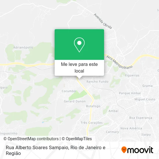 Rua Alberto Soares Sampaio mapa