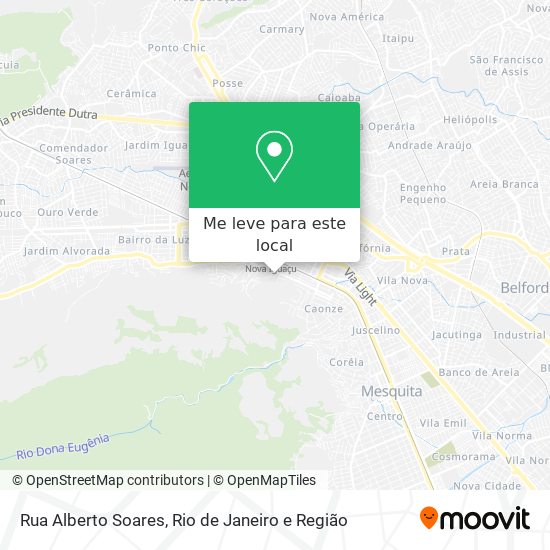 Rua Alberto Soares mapa