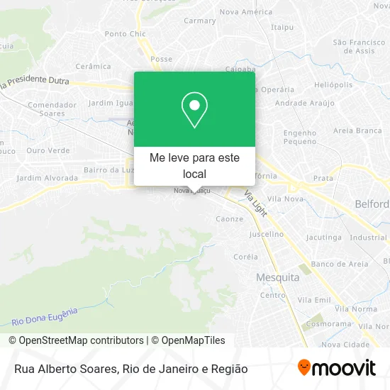 Rua Alberto Soares mapa