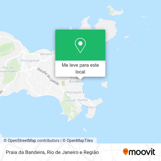 Praia da Bandeira mapa