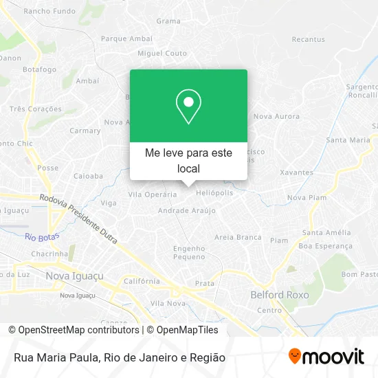 Rua Maria Paula mapa