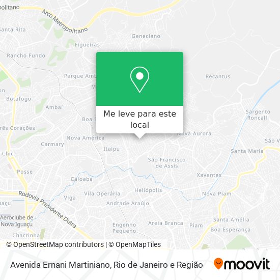 Avenida Ernani Martiniano mapa