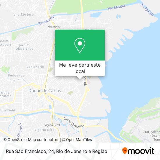 Rua São Francisco, 24 mapa