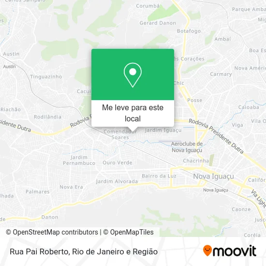 Rua Pai Roberto mapa