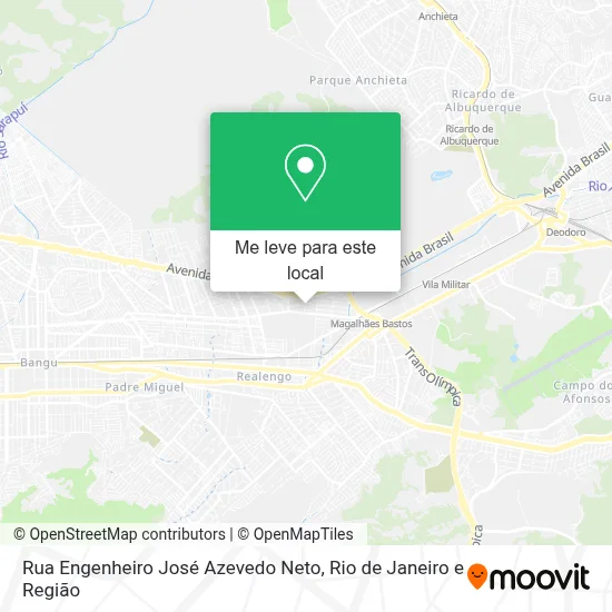 Rua Engenheiro José Azevedo Neto mapa