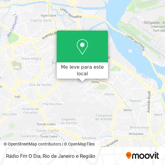Rádio Fm O Dia mapa