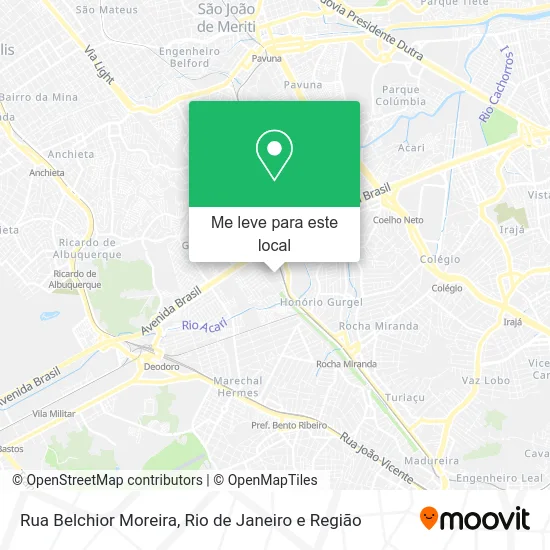 Rua Belchior Moreira mapa