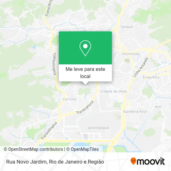 Rua Novo Jardim mapa