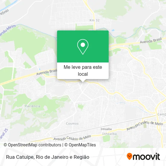 Rua Catuípe mapa