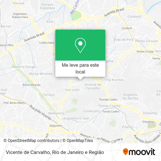 Vicente de Carvalho mapa