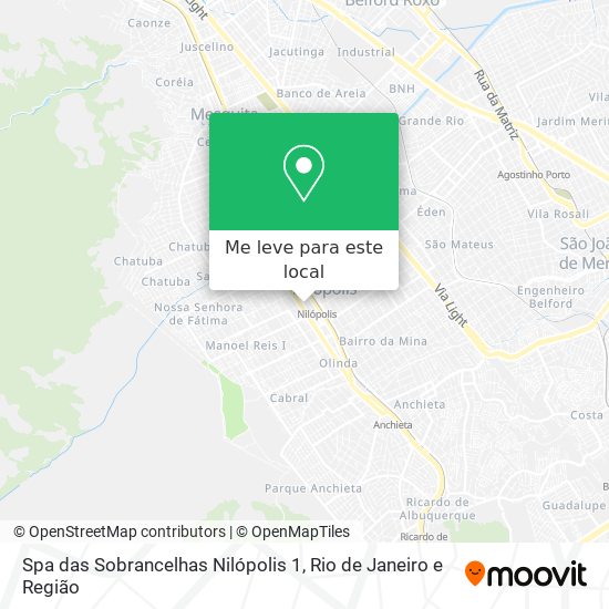 Spa das Sobrancelhas Nilópolis 1 mapa