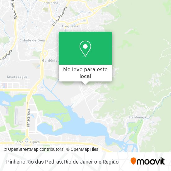 Pinheiro,Rio das Pedras mapa
