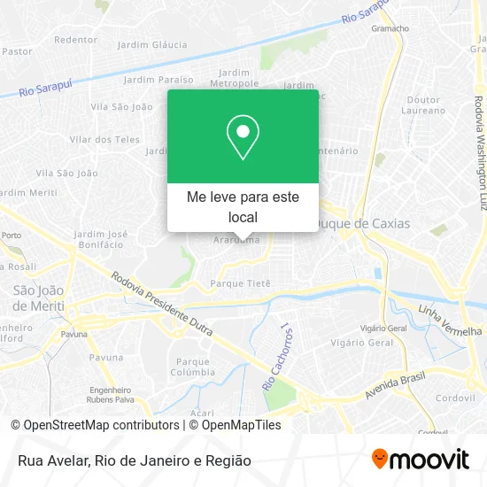 Rua Avelar mapa