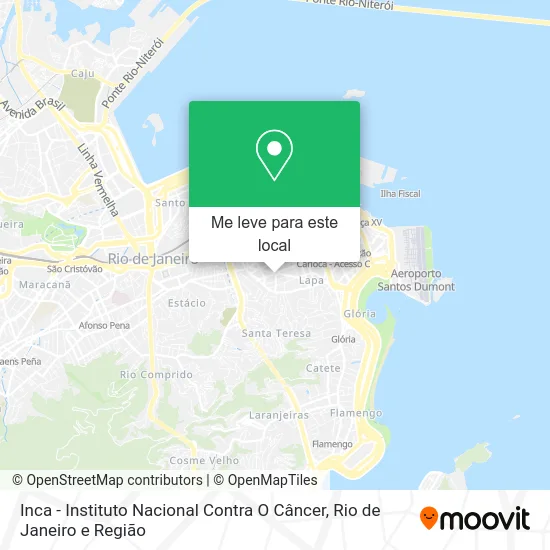 Inca - Instituto Nacional Contra O Câncer mapa