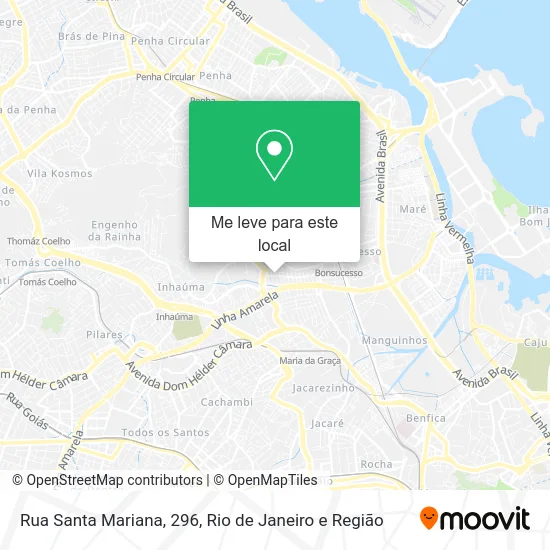 Rua Santa Mariana, 296 mapa