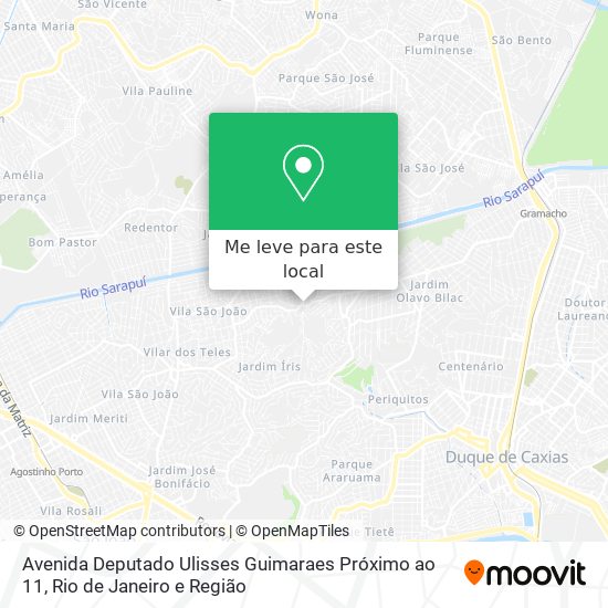 Avenida Deputado Ulisses Guimaraes Próximo ao 11 mapa