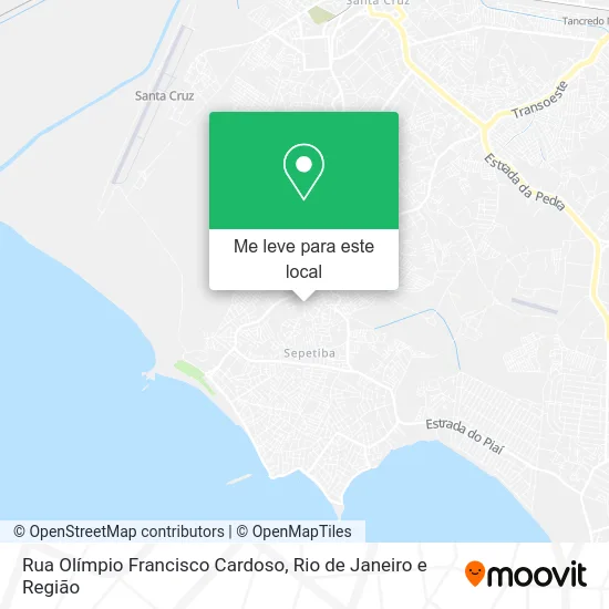 Rua Olímpio Francisco Cardoso mapa
