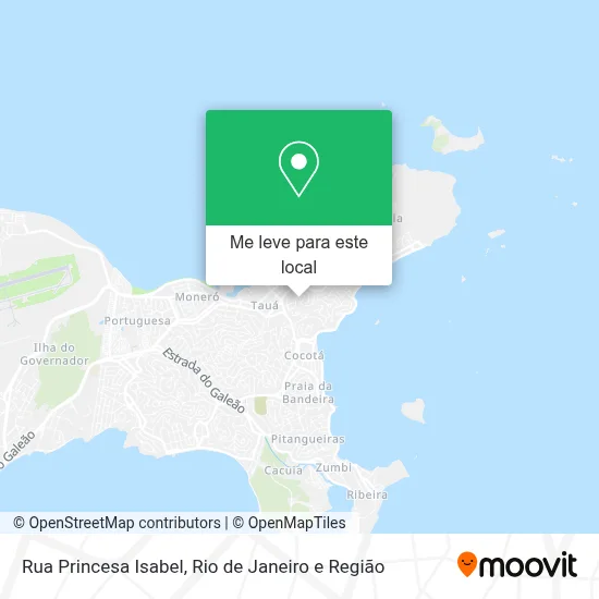 Rua Princesa Isabel mapa
