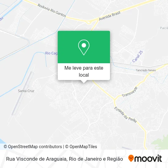 Rua Visconde de Araguaia mapa