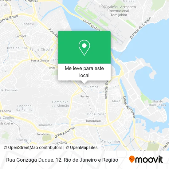 Rua Gonzaga Duque, 12 mapa