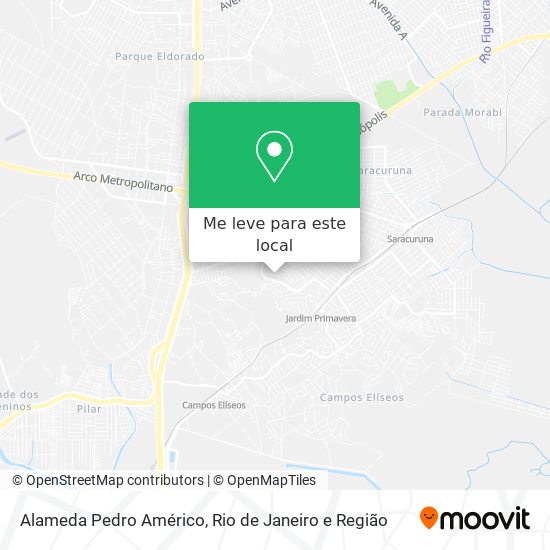 Alameda Pedro Américo mapa
