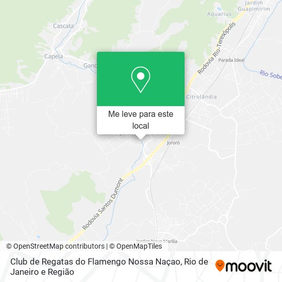 Club de Regatas do Flamengo Nossa Naçao mapa