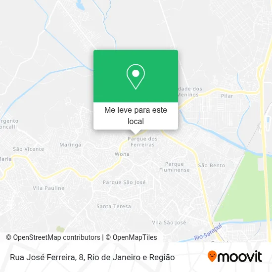Rua José Ferreira, 8 mapa