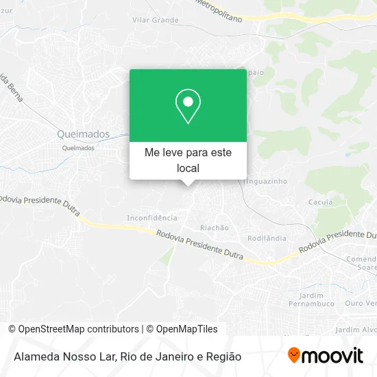 Alameda Nosso Lar mapa