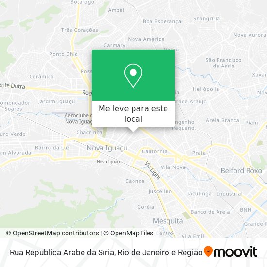 Rua República Arabe da Síria mapa