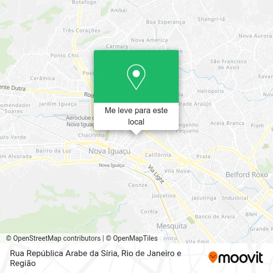 Rua República Arabe da Síria mapa