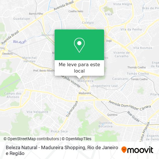 Beleza Natural - Madureira Shopping mapa