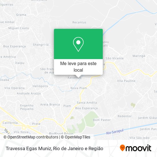 Travessa Egas Muniz mapa