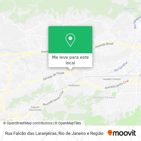 Rua Falcão das Laranjeiras mapa