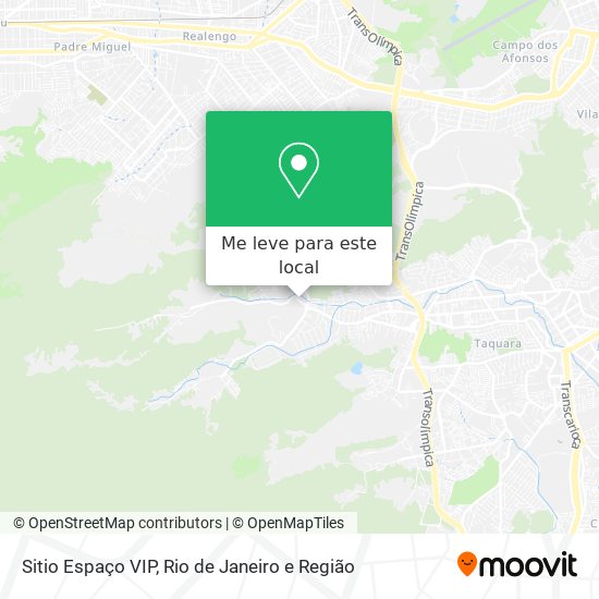 Sitio Espaço VIP mapa