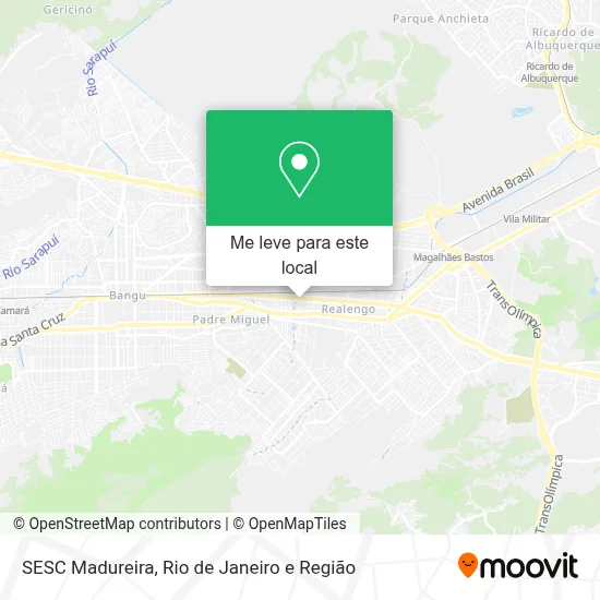 SESC Madureira mapa