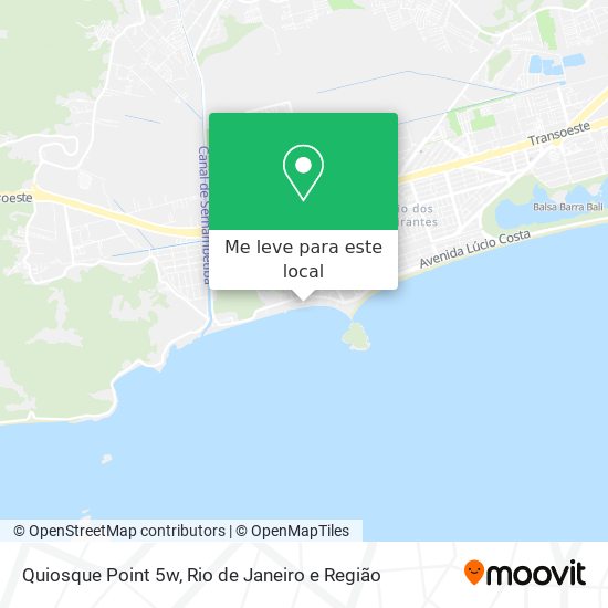 Quiosque Point 5w mapa