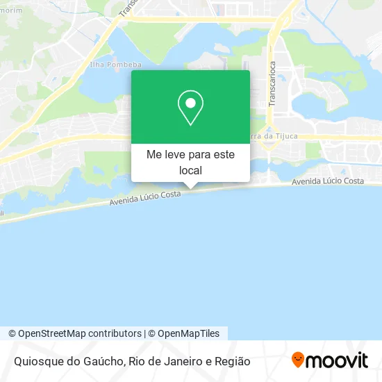 Quiosque do Gaúcho mapa