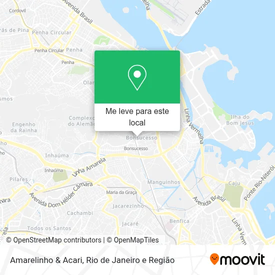 Amarelinho & Acari mapa