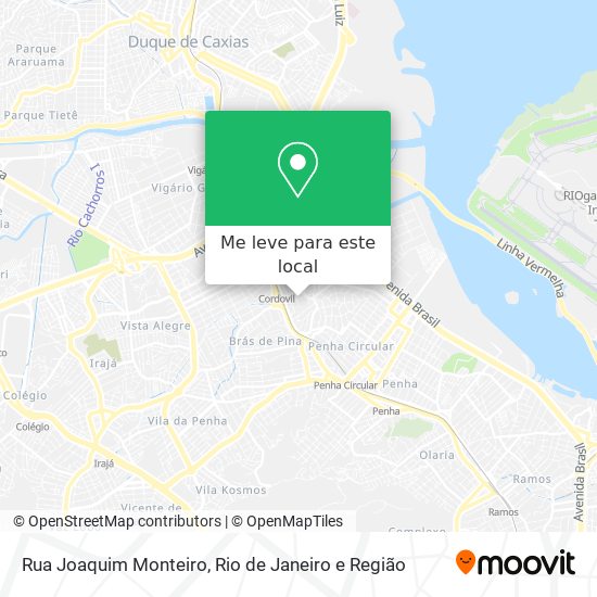 Rua Joaquim Monteiro mapa