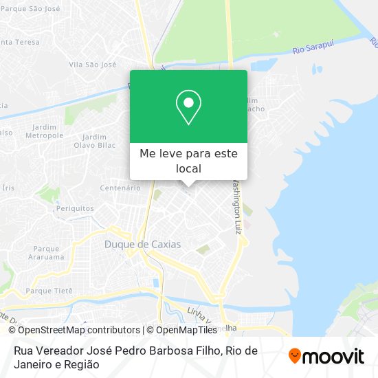Rua Vereador José Pedro Barbosa Filho mapa