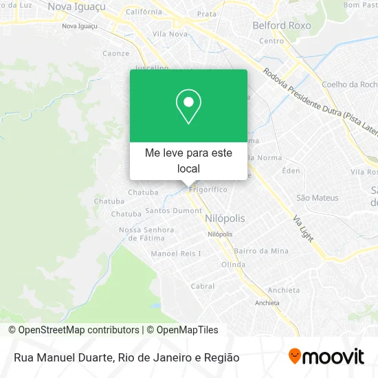 Rua Manuel Duarte mapa