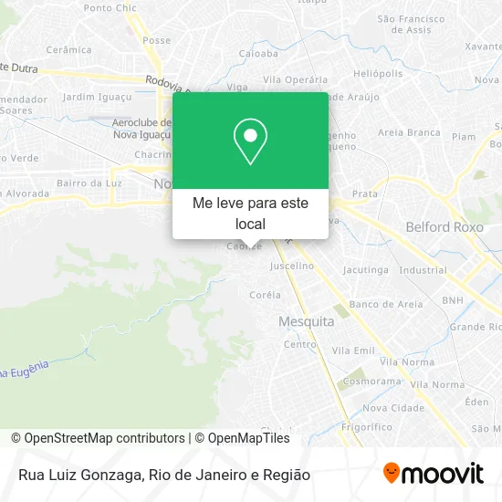 Rua Luiz Gonzaga mapa