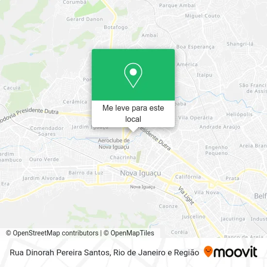 Rua Dinorah Pereira Santos mapa