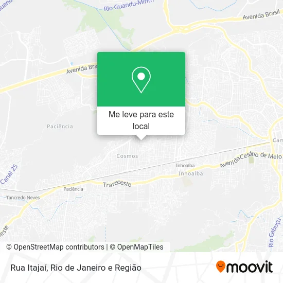 Rua Itajaí mapa